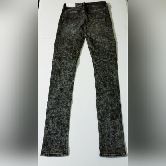 American Eagle Men's Black Acid Wash Next Level Flex Stacked Skinny Jeans 30x32 - Picture 11 of 12